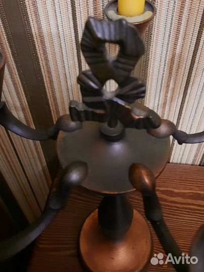 Подсвечник на 5 свечей, кандедлябр, СССР