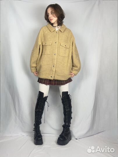 Плюшевое пальто y2k