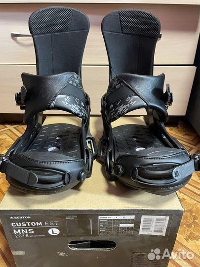 Крепления для сноуборда burton custom 2018 L EST