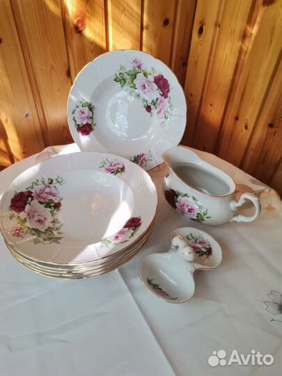 Столовый сервиз thun Английская роза