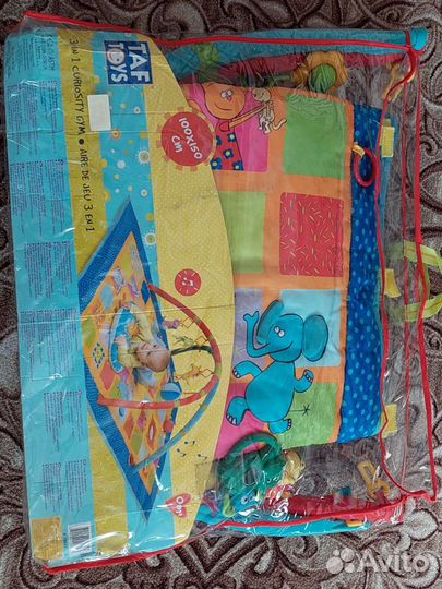 Развивающий коврик детский большой с дугами
