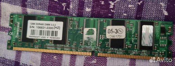 Оперативная память ddr400 128M,бу