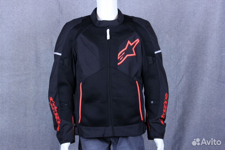 Мотокуртка Alpinestars Viper V3Air красная вставка