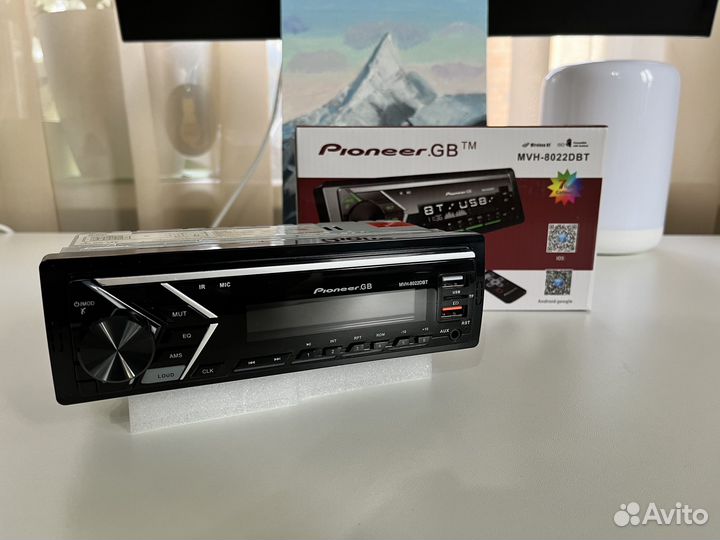 Магнитола Pioneer (1din) Bluetooth USB AUX