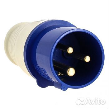 Кабельная вилка EKF 32А 2Р+Е IP44 переносная 220В