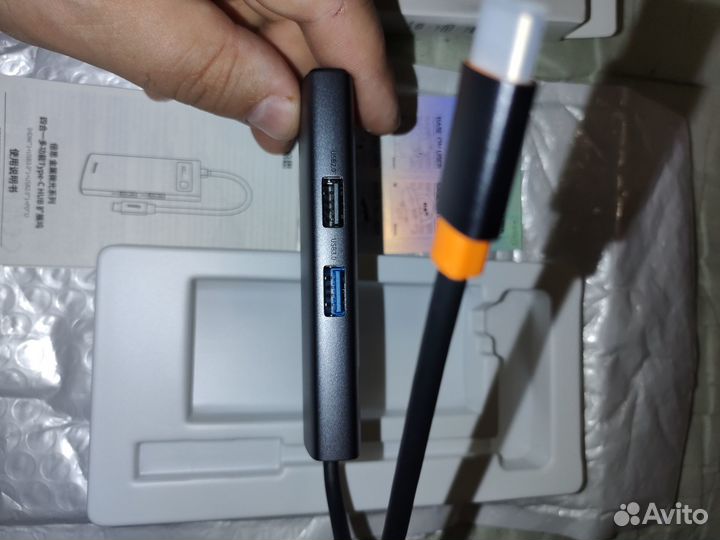 USB хаб 4 in 1 Baseus (Type-C to hdmi) Новый