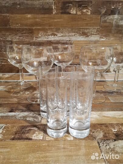 Бокалы, стопки 10шт