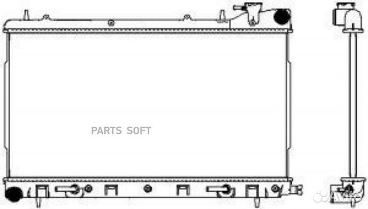 Радиатор охлаждения Субару Форестер 2005