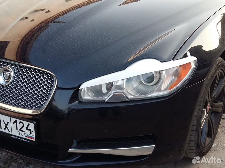 Накладки на фары Jaguar XF (X250), 2007-2011, CC9