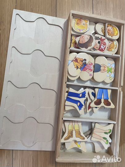 Пазлы деревянные фигурки