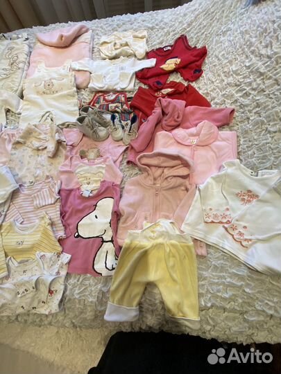 Детские вещи пакетом для девочек от0 до 7-8мес
