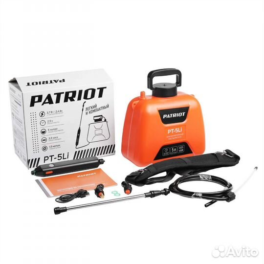 Опрыскиватель аккумуляторныйpt-5Li patriot