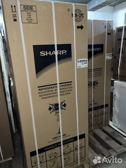 Холодильник Sharp SJ-XE55pmbe бежевый