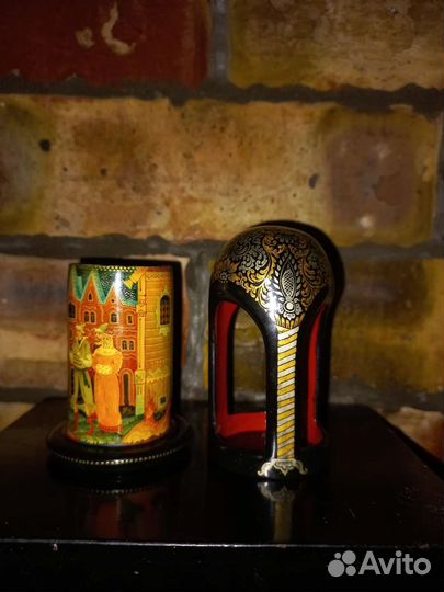 Шкатулка-беседка для ювелирных украшений (Мстера)