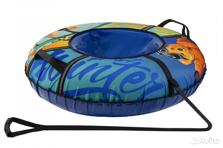 Тюбинг ватрушка Мишка 100см светоотражающая стропа