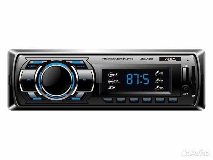 USB-ресивер 1DIN AurA AMH-100B