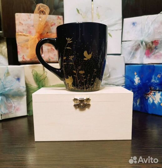 Кружка + шкатулка для чая