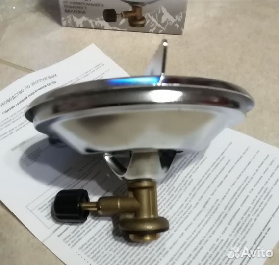 Горелка газовая ecos с ветрозащитой. Новая