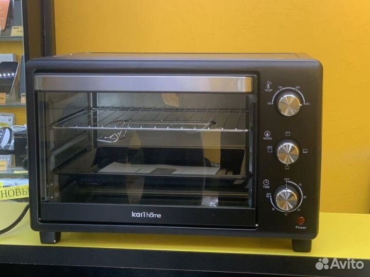 Печь электрическая Kari Home E53, 1600 Вт, черный