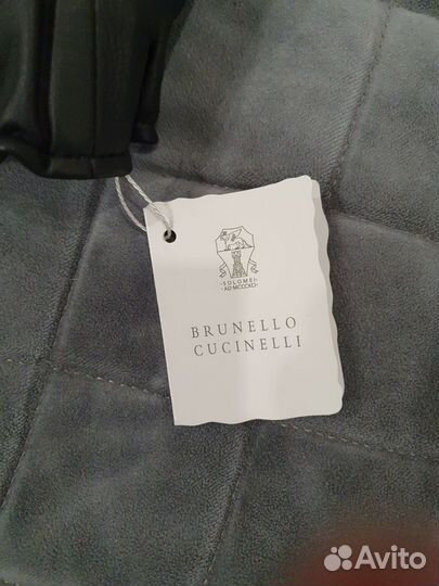 Брюки кожаные brunello cucinelli