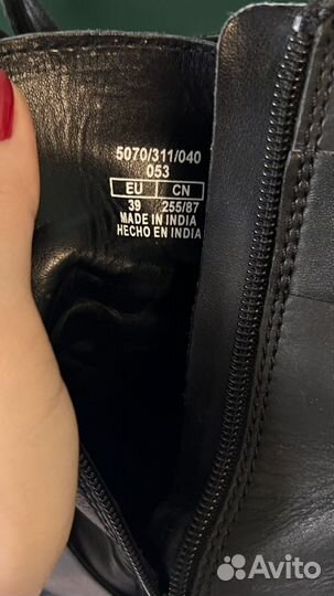 Ботинки натуральная кожа 39