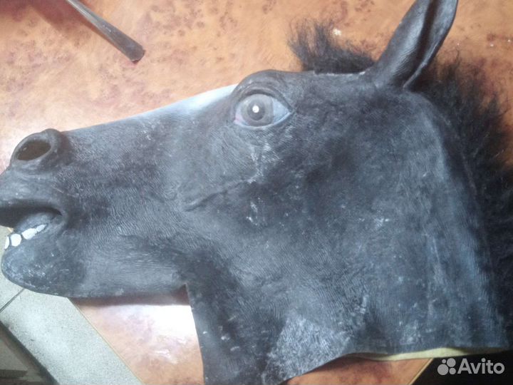 Маска резиновая лошадь