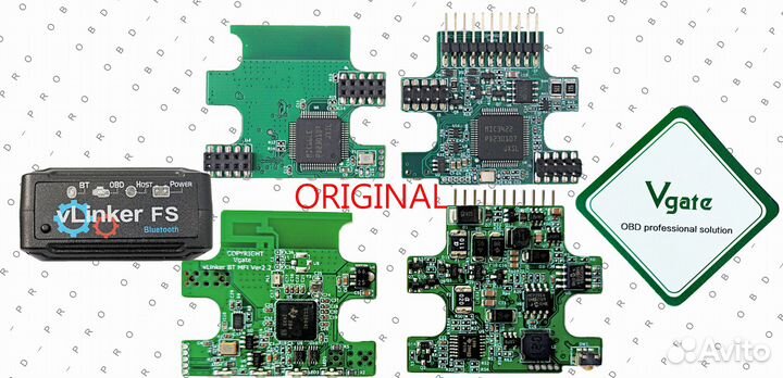 Vgate vLinker FS BT ELM327 HS/MS-CAN Forscan 24 в