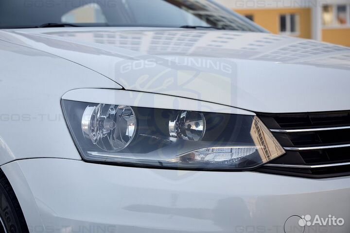 Реснички накладки на фары фольксваген поло