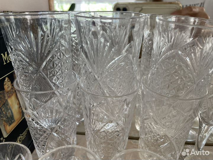 Хрустальные бокалы рюмки СССР