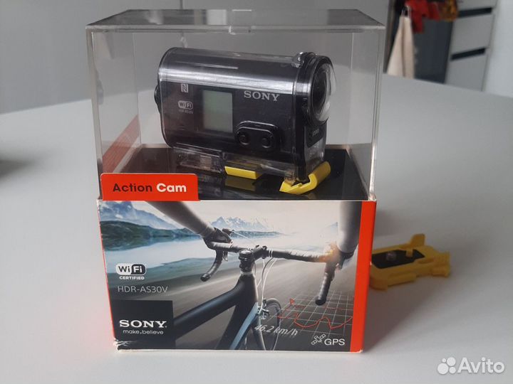 Экшен камера sony hdr-as30v 11.9 mp