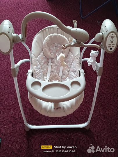 Детские электронные качели для новорожденных