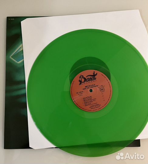 LP Metallica Ride the Lightning Green Cover