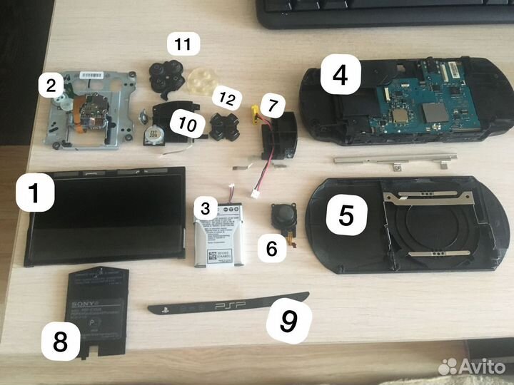 Запчасти для psp-1008е