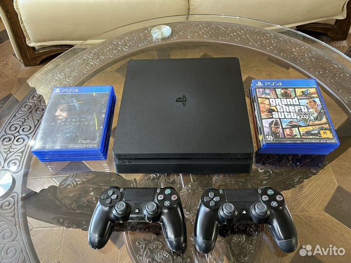 Sony Playstation 4 slim + много игр