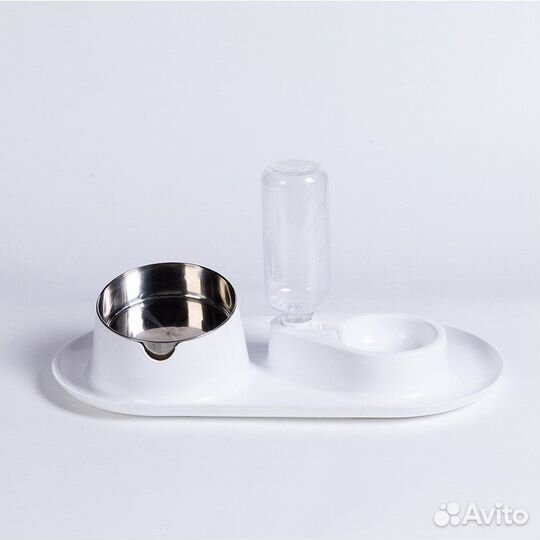 Миска для животных на подставке с автопоилкой