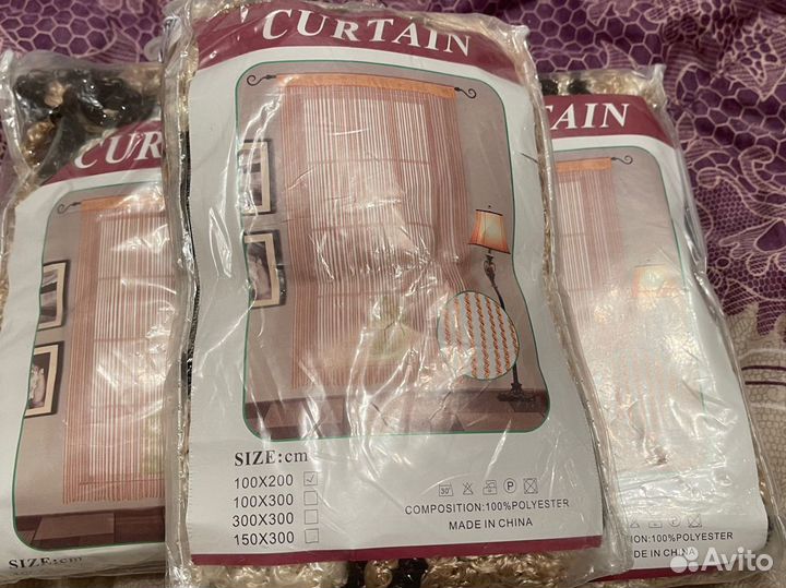 Шторы макароны