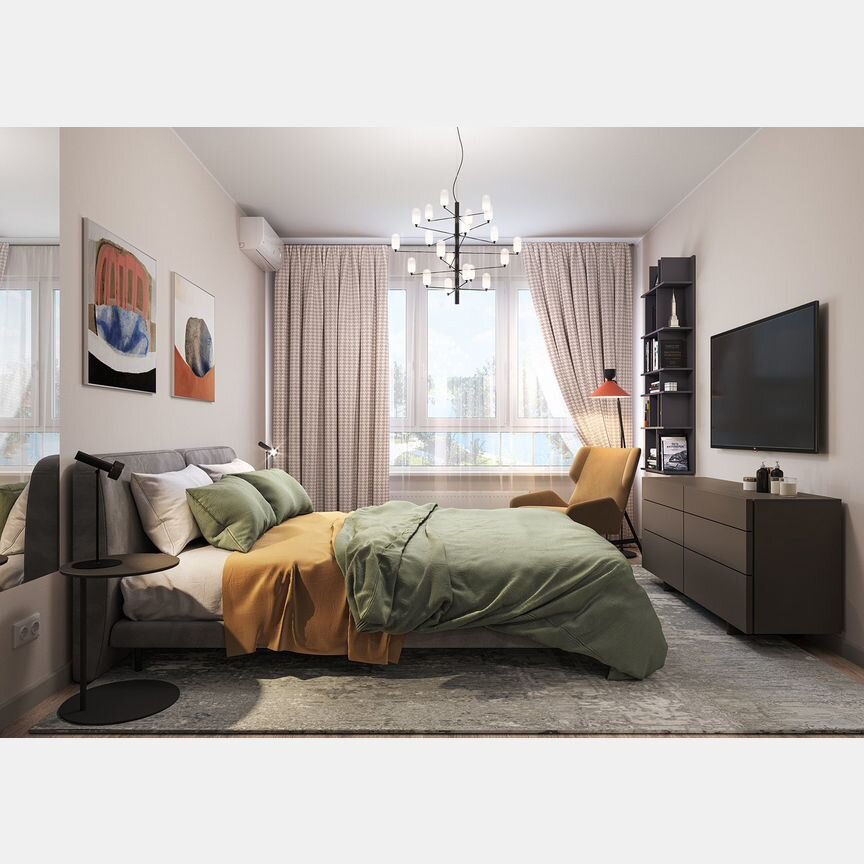 2-к. квартира, 63,8 м², 16/20 эт.