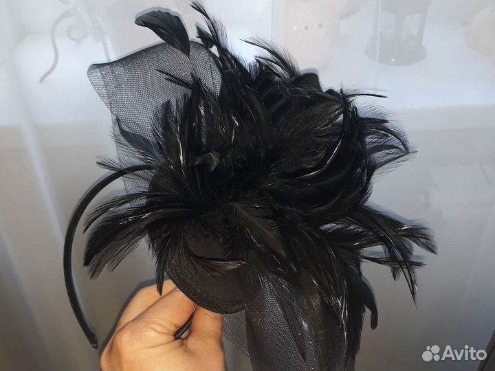 Ободок с вуалью(шляпка)