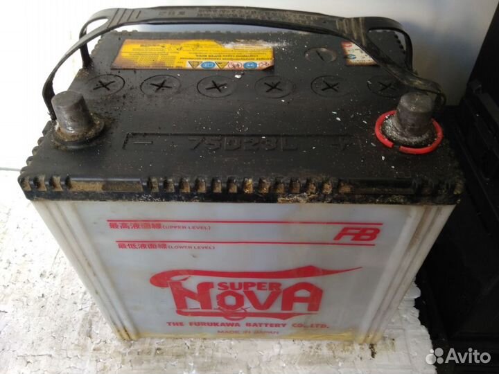 65Ач аккумулятор б/у FB Super Nova 75D23L