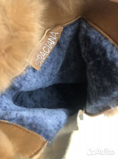 Зимние сапоги рыжие Graciana