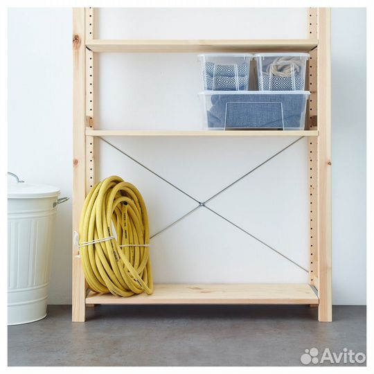 Стеллаж Ивар, нат дерево, Икеа