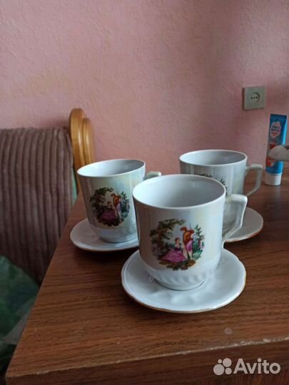 Чашка с блюдцем на 6 персон