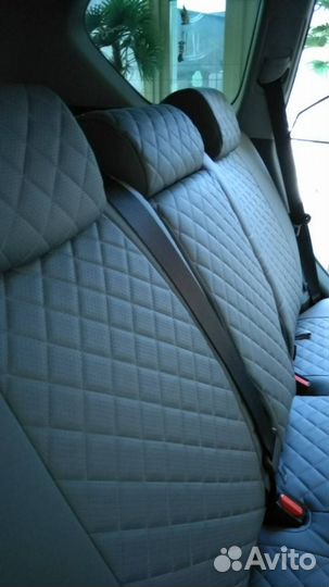 Чехлы экокожа-ромб Toyota Prado150 c 2009-2017 г