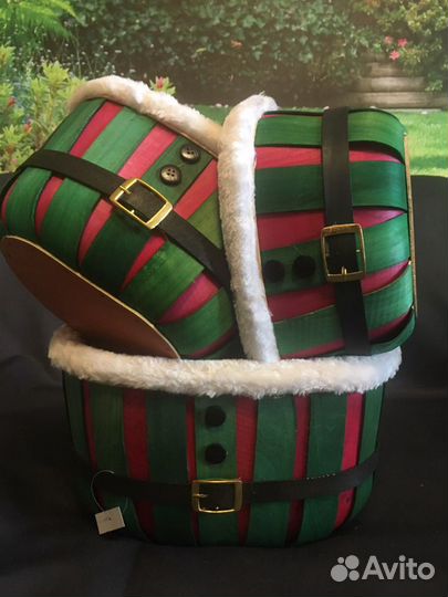 Набор из 3-х корзин Пояс Дед Мороза