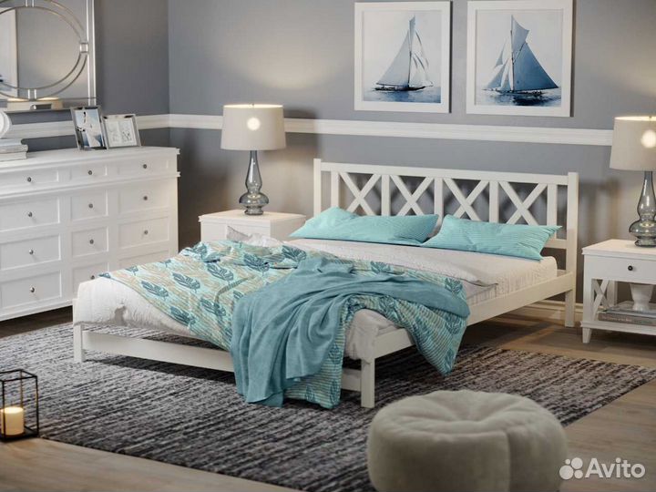 Кровать из массива 2-спальная 