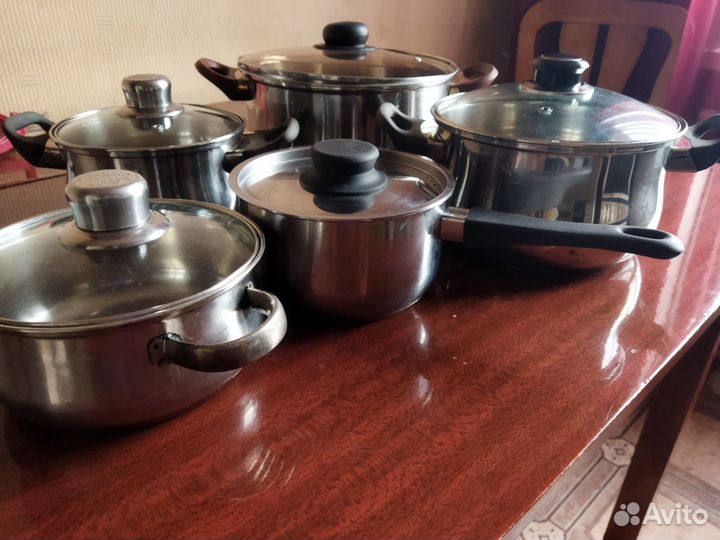Набор кастрюль из нержавеющей стали