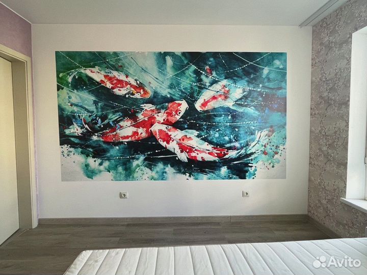 Вертикальная печать/роспись стен/печать на стене