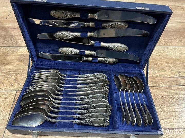Набор столовых приборов мельхиор СССР. 24предмета