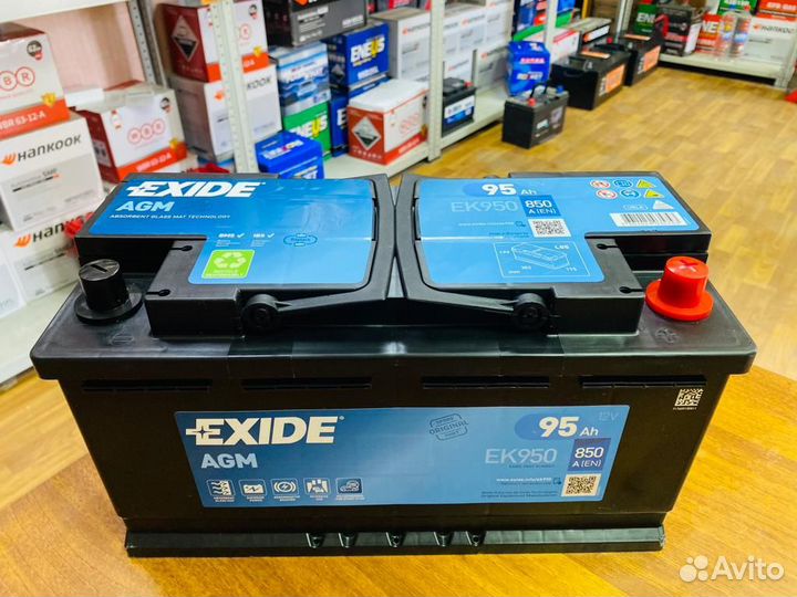 Аккумулятор AGM 95 Exide EK950 на Бмв Ауди