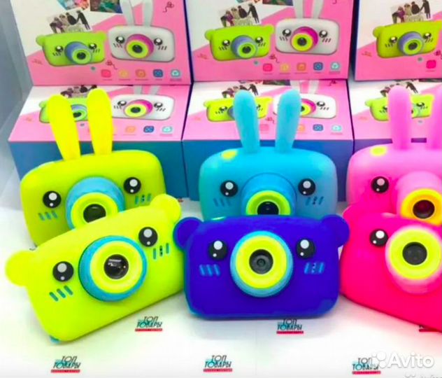 Детский цифровой фотоаппарат Zoo Kids Желтый мишка